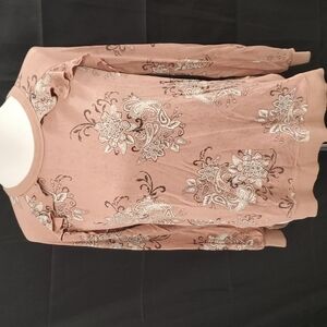 Democracy Floral and Ruffle Top SZ MD